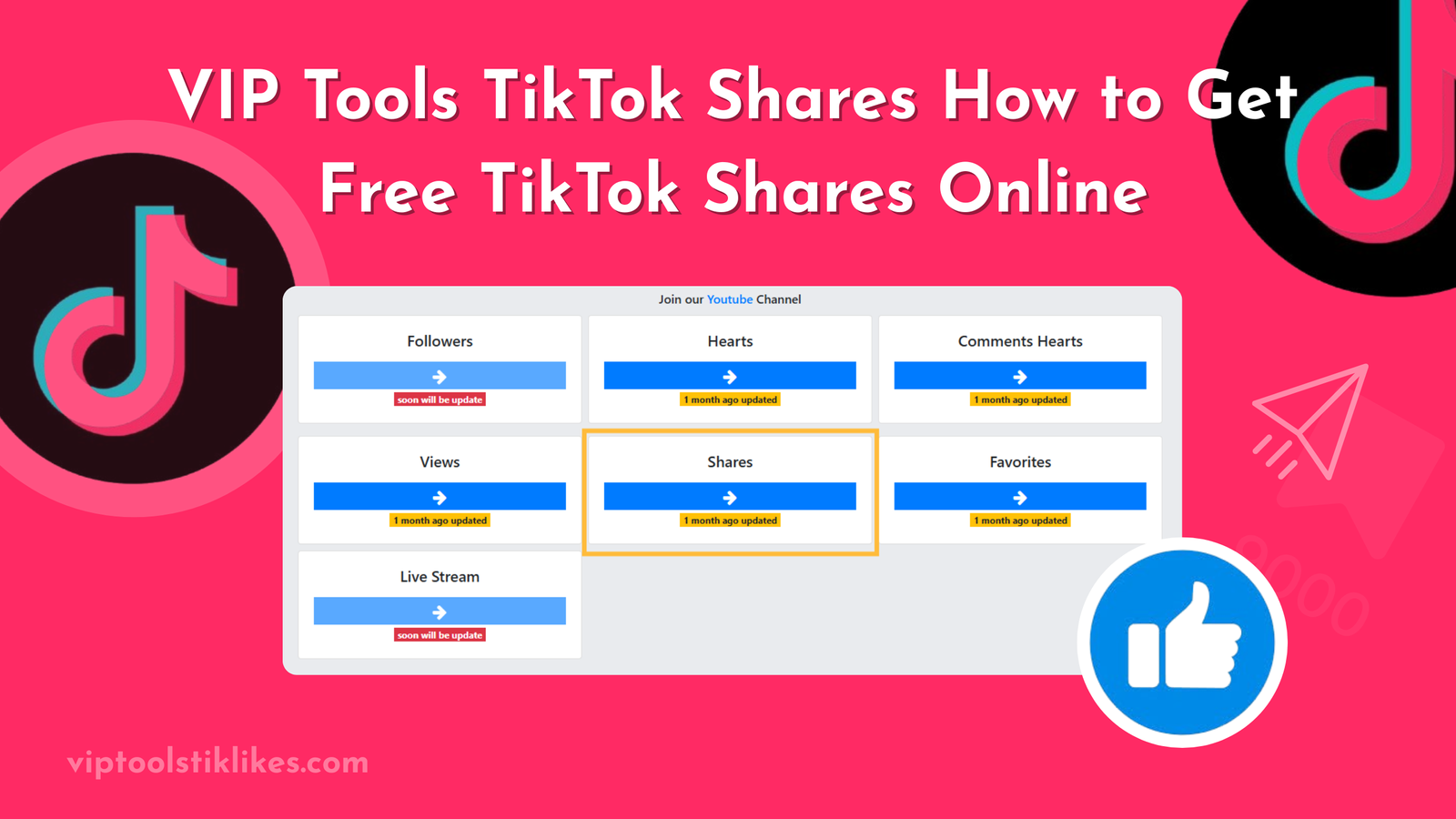 VIP Tools TikTok Shares