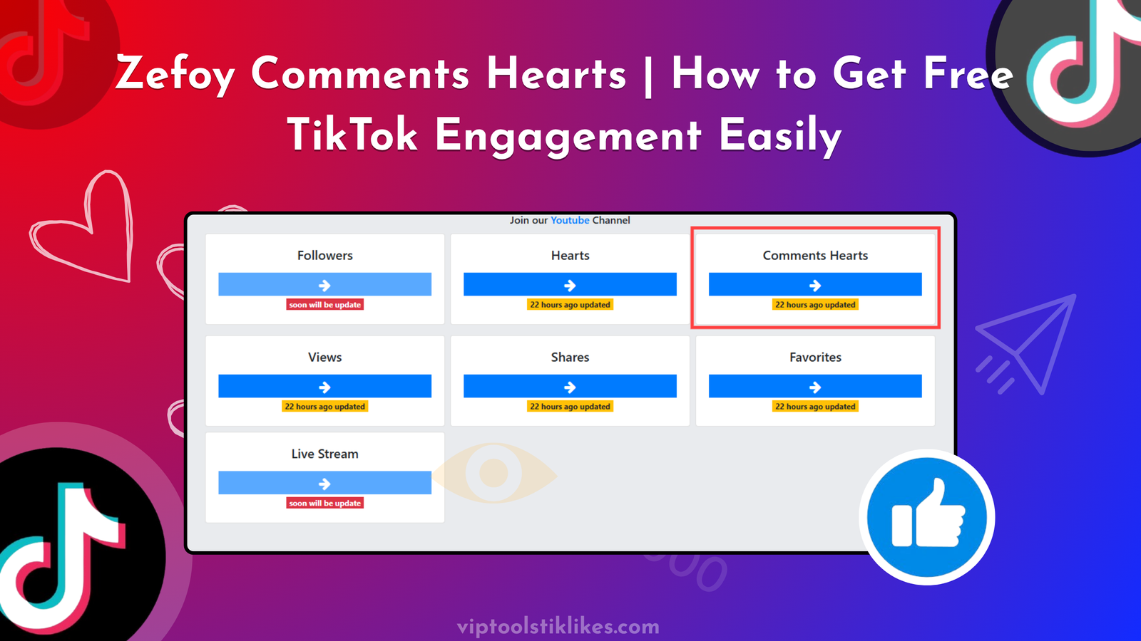 Zefoy Comments Hearts